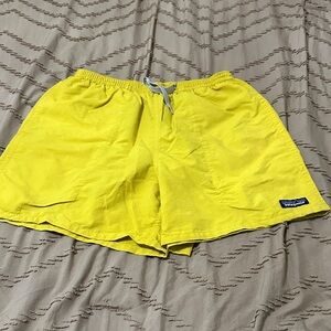 Patagonia Men's Bright Yellow Swim Trunks